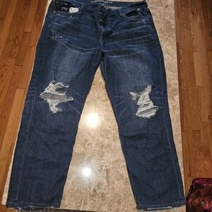 Men's Distressed Blue Jeans